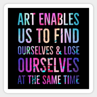 Lose Yourself in Art Sticker